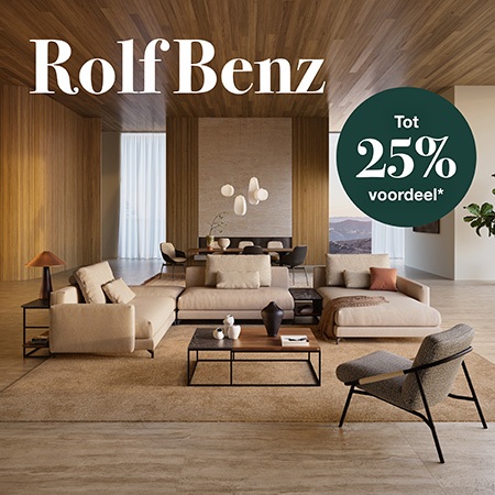 Rolf Benz actie tot 25% voordeel