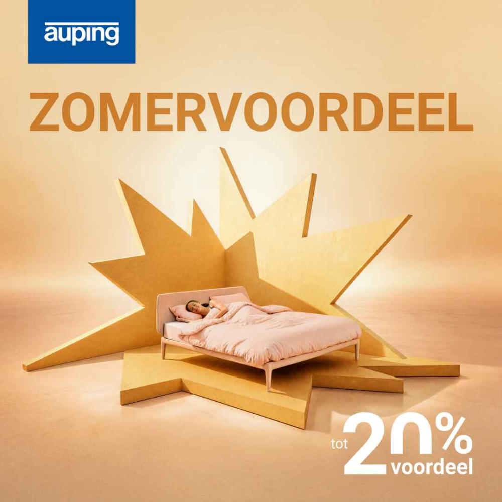 zomervoordeel tot 20% op Auping assortiment