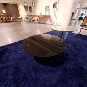 MDF Italia Flow bijzettafel zwart Ø70 x H30 