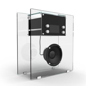 Cassina Radio in Cristallo radioholder glas