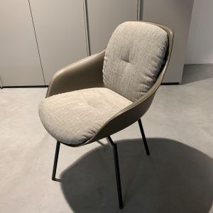 Rolf Benz RB 600 eetkamerstoel (set van 4) taupe 