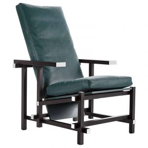 Cassina 635 Black Red and Blue fauteuil 