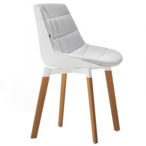 MDF Italia Flow eetkamerstoel wit Soft Touch 