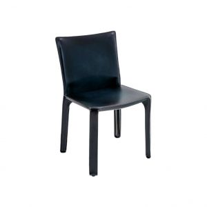 Cassina Cab 412 stoel leer zwart 