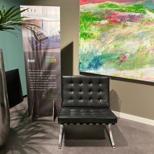 Knoll Barcelona Chair fauteuil zwart 
