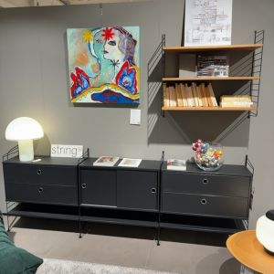 String Furniture wandkast zwart 