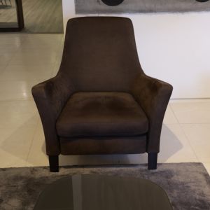 Minotti Denny fauteuil bruin 