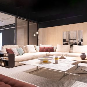 Flexform Groundpiece hoekbank beige 