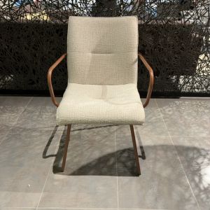 Topform Celio eetkamerstoel (set van 2) creme bruin