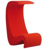 Vitra Amoebe highback fauteuil rood 