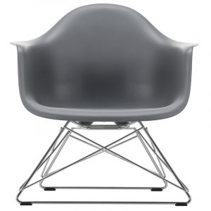 Vitra Eames LAR fauteuil granite grey/chome