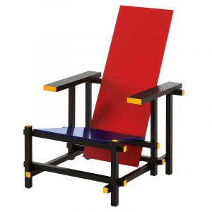 Cassina 635 Red And Blue fauteuil