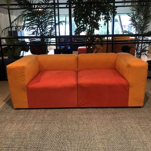Hay Mags Soft 2-zitsbank oranje en rood