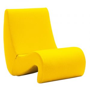 Vitra Amoebe lowback fauteuil geel