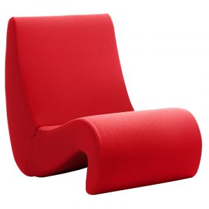 Vitra Amoebe lowback fauteuil rood