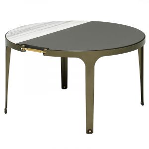 Linteloo Clamp salontafel hoog zebrino & charcoal 