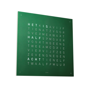 Biegert & Funk QLOCKTWO VELVET klok noble green