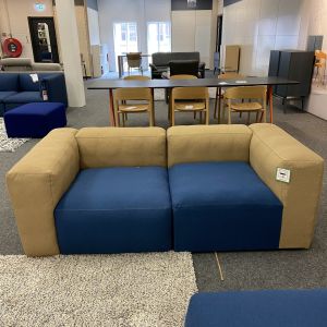 Hay Mags Soft 2-zitsbank beige en blauw 