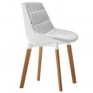 MDF Italia Flow eetkamerstoel wit Soft Touch 