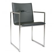 Arco Frame stoel leer zwart 