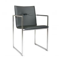 Arco Frame XL stoel leer zwart