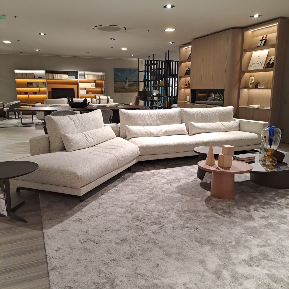 Molteni&C Octave hoekbank beige