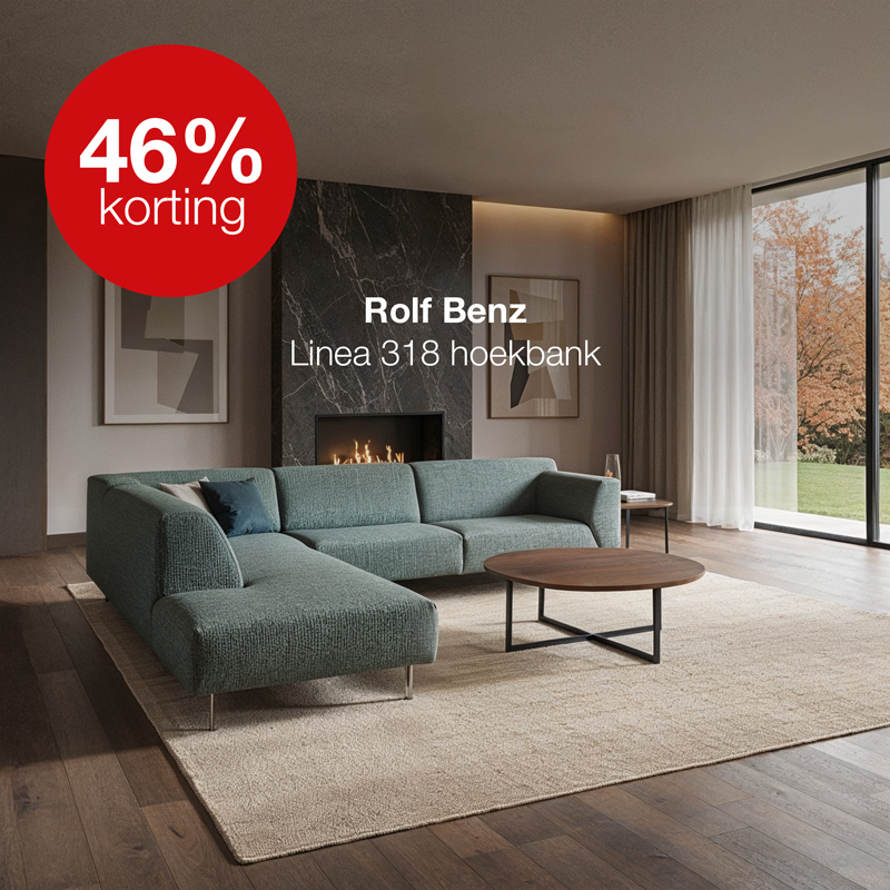 Rolf Benz Linea 318 hoekbank